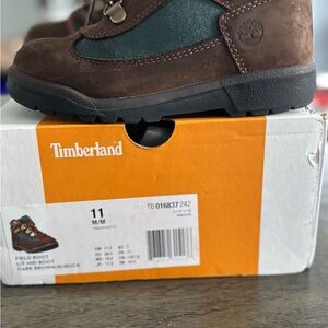 Timberland Kids Boots - Dark Brown and Green